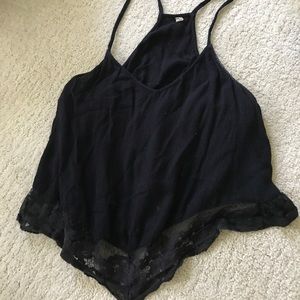 Black Free People Tank Top